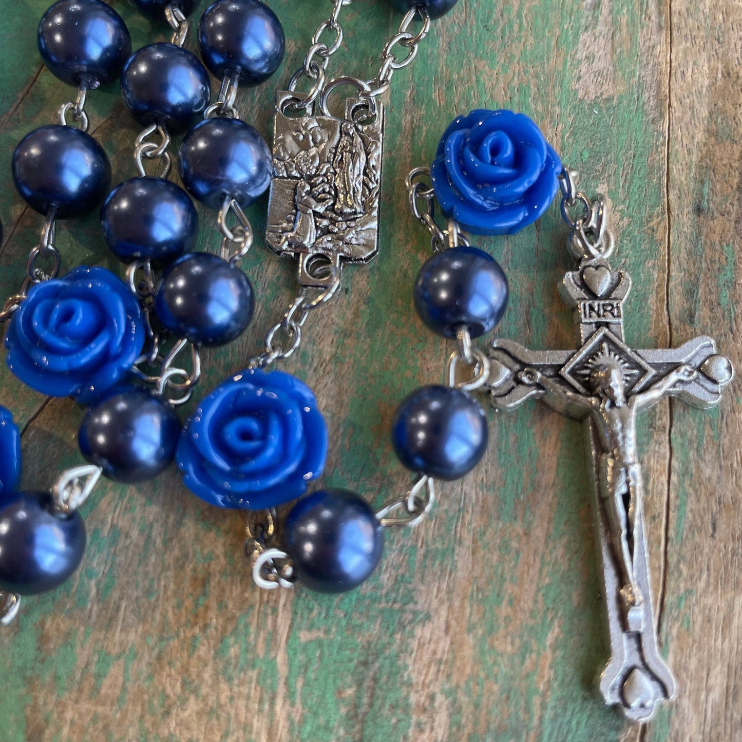 Mystical Rose Rosary: Blue