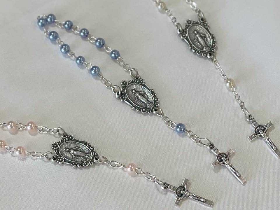 Keepsake Baby'S First Rosary Gift Boxed: White