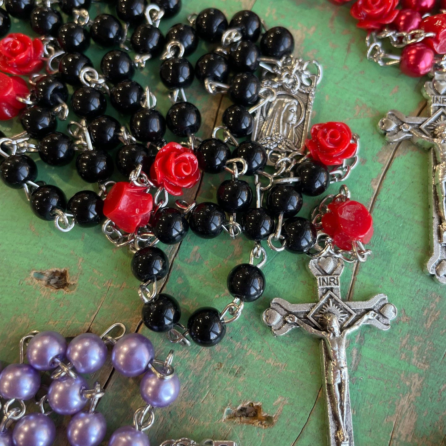 Mystical Rose Rosary: Blue