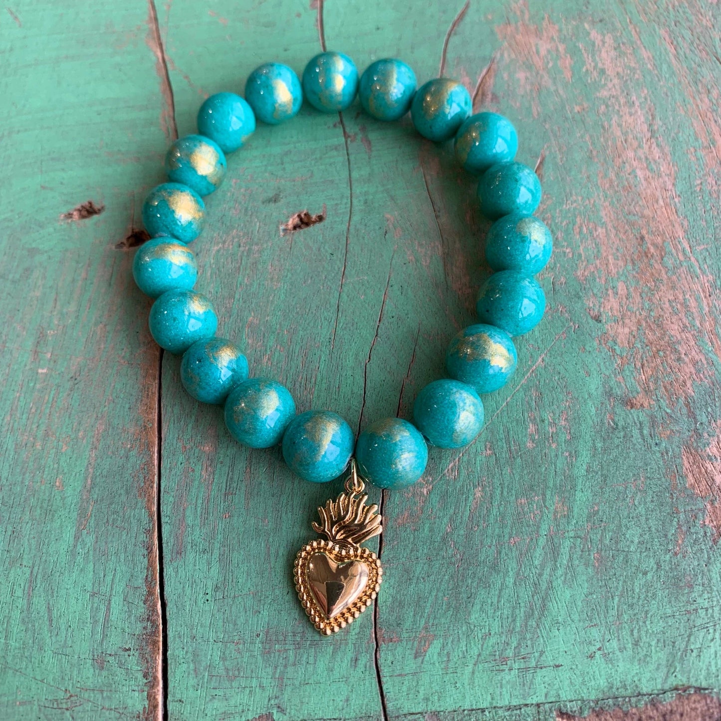 Royal Sacred Heart Bracelet: Red