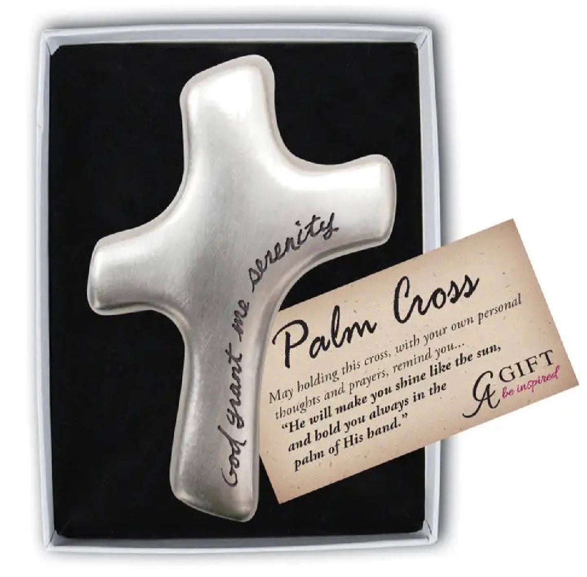 Palm Cross (Believe, Serenity, Our Father, God Is Never, Faith Moves Mountains)