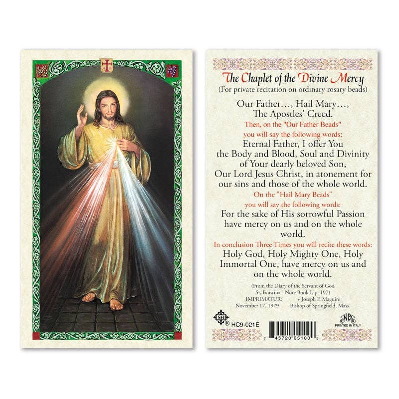 Laminated Prayer Card: Miraculous Medal