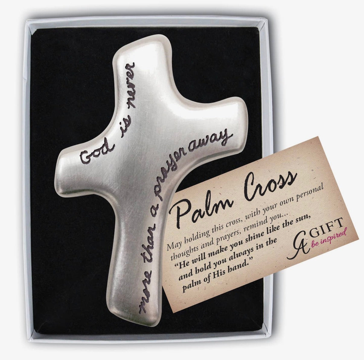 Palm Cross (Believe, Serenity, Our Father, God Is Never, Faith Moves Mountains)