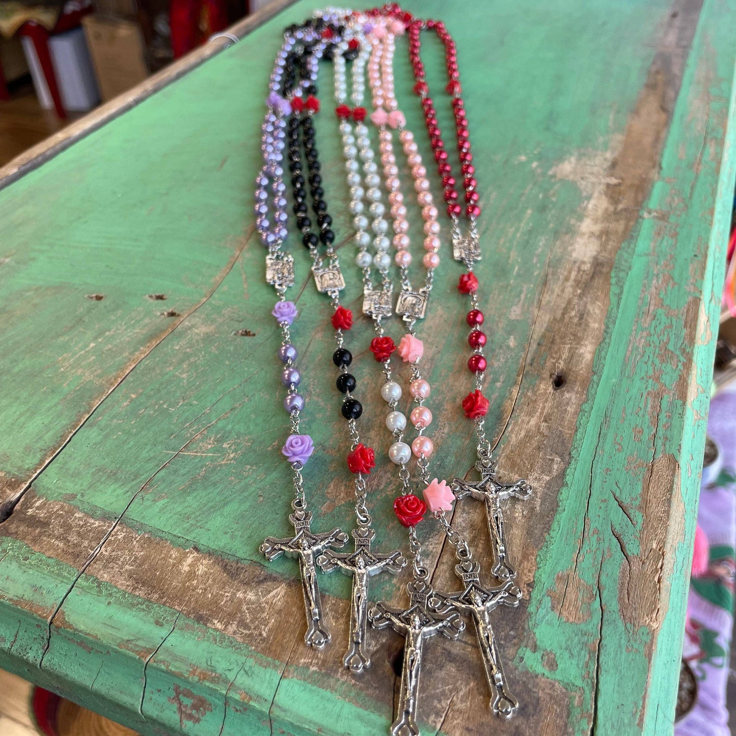 Mystical Rose Rosary: Blue