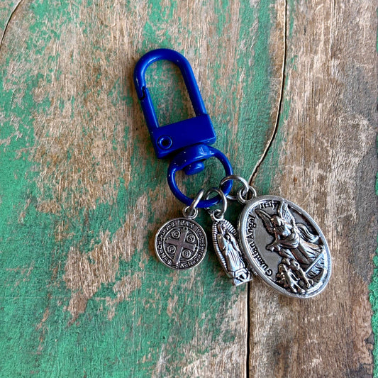 Multicolor Small Metal Protection Clips: Blue