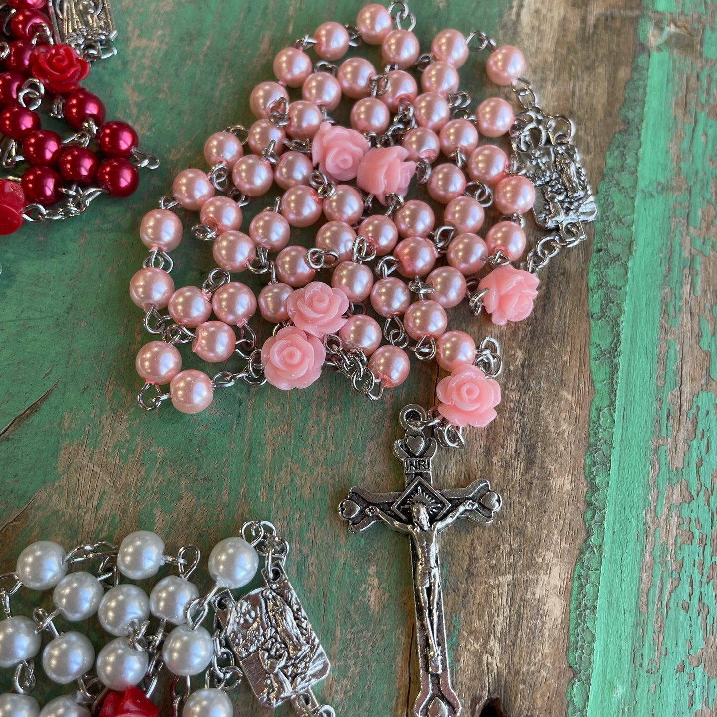 Mystical Rose Rosary: Red