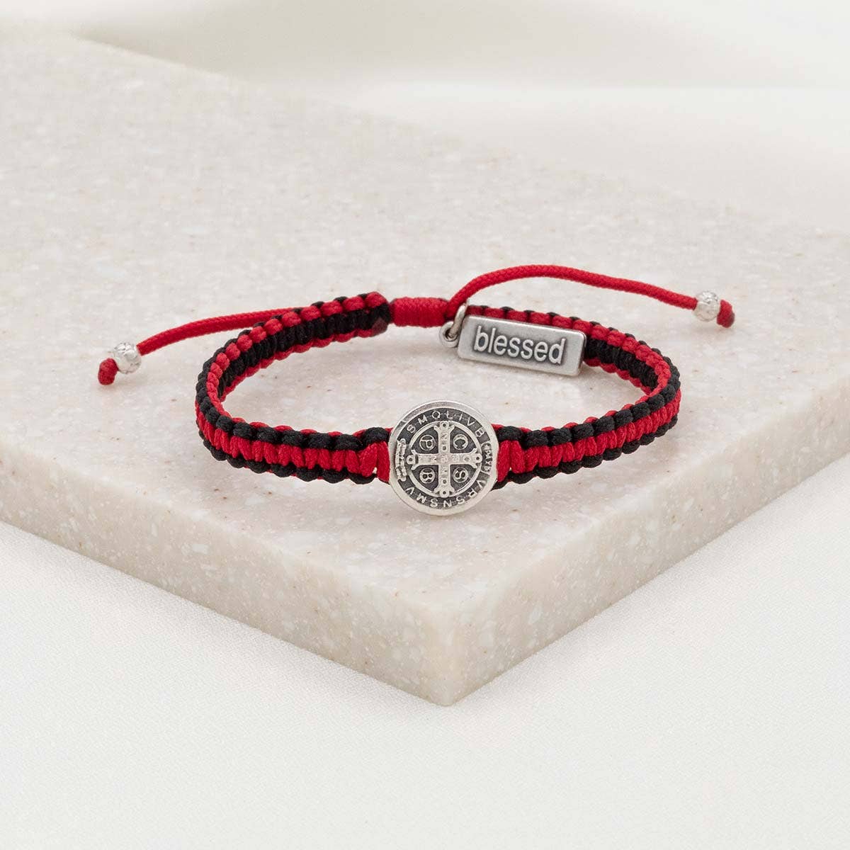 School Spirit Blessing Bracelets: Green/White/Silver