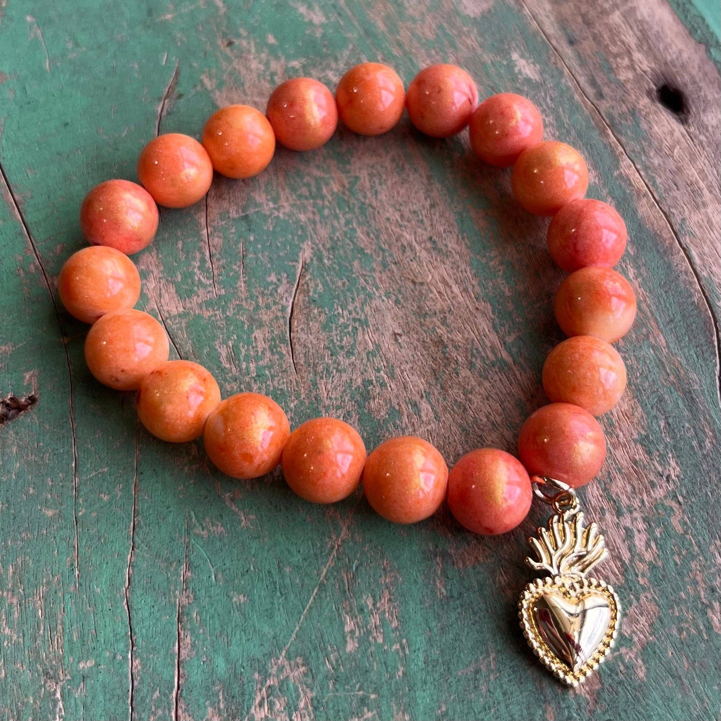 Royal Sacred Heart Bracelet: Red