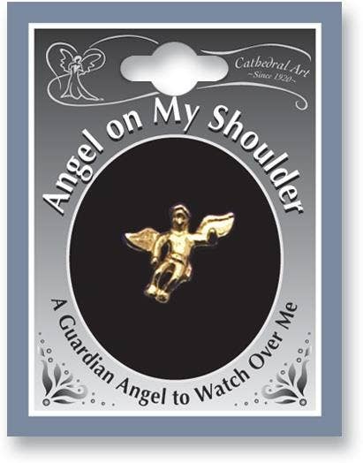 Angel on My Shoulder Lapel Pin