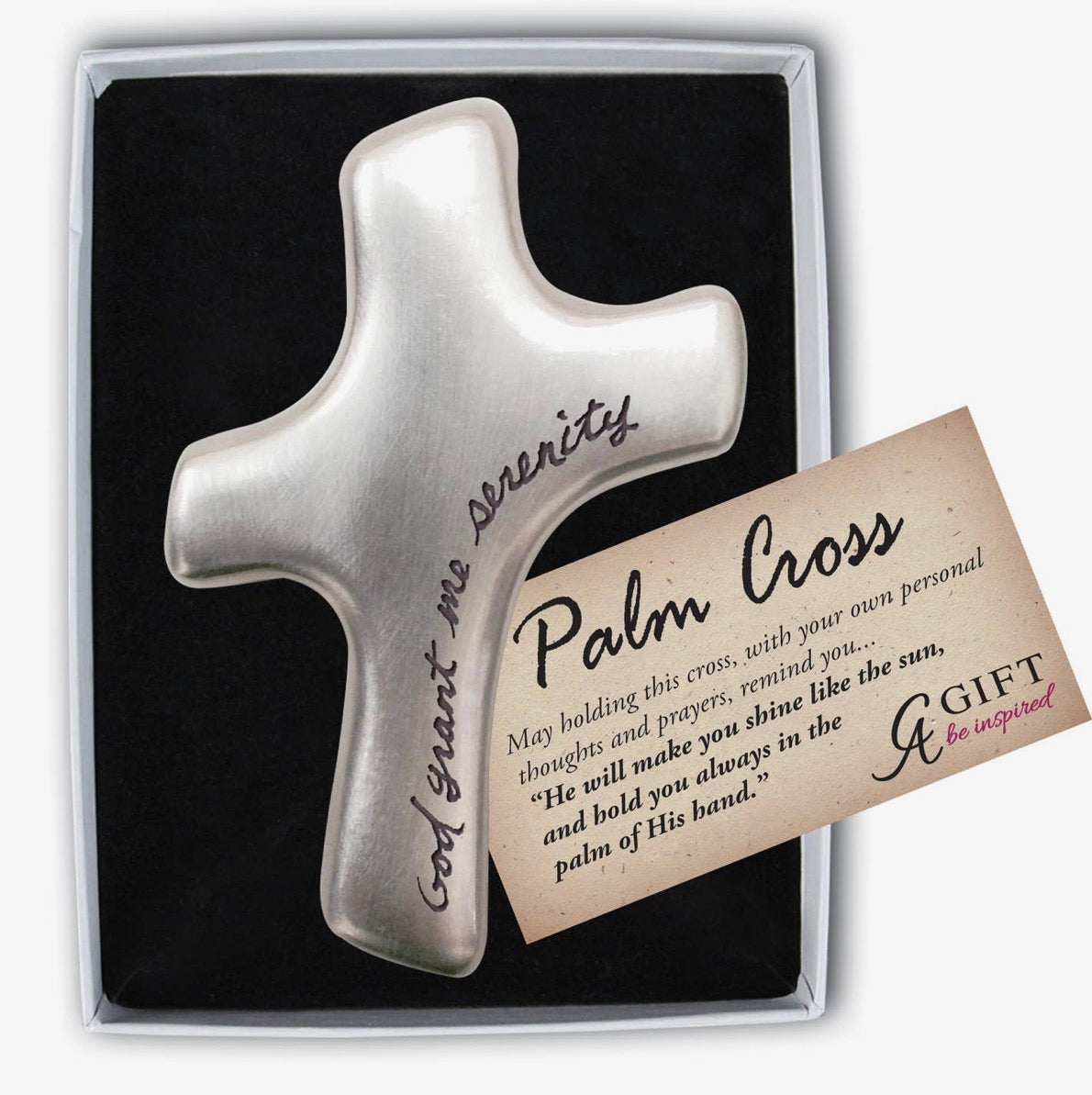 Palm Cross (Believe, Serenity, Our Father, God Is Never, Faith Moves Mountains)