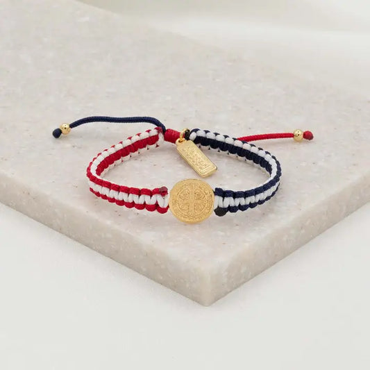 Pope Leo XIV Unity Woven Bracelet (Gold)