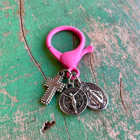 Hot Pink Metal Protection Clips