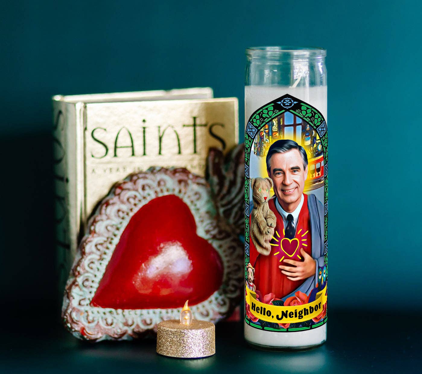 Patron Saint of Kindness - Mr. Rogers: White