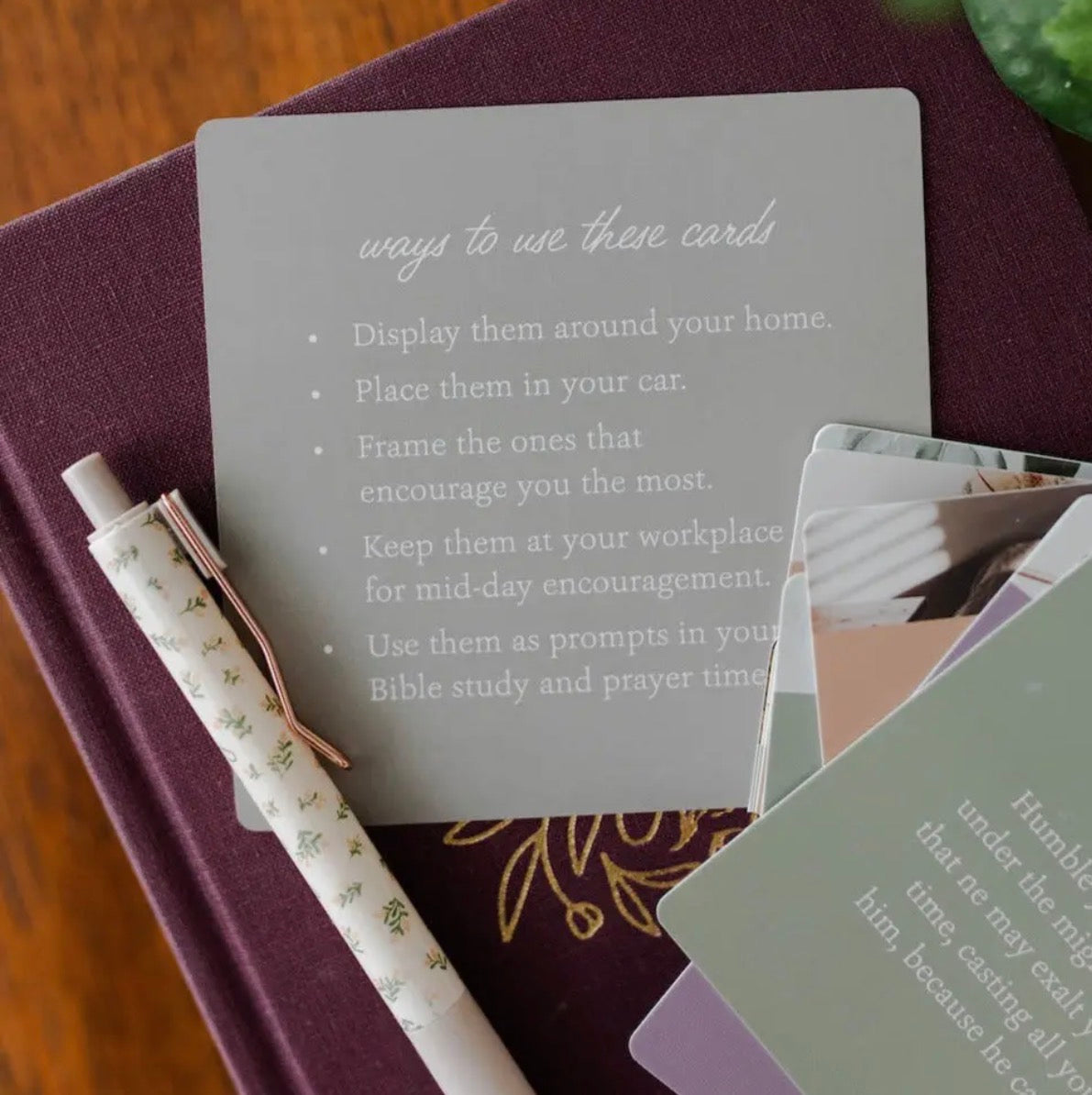 Encouragement For Single Patents Verse Card Set
