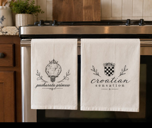 Kitchen Towels (Pusharata Princess and Croatian Sensation)