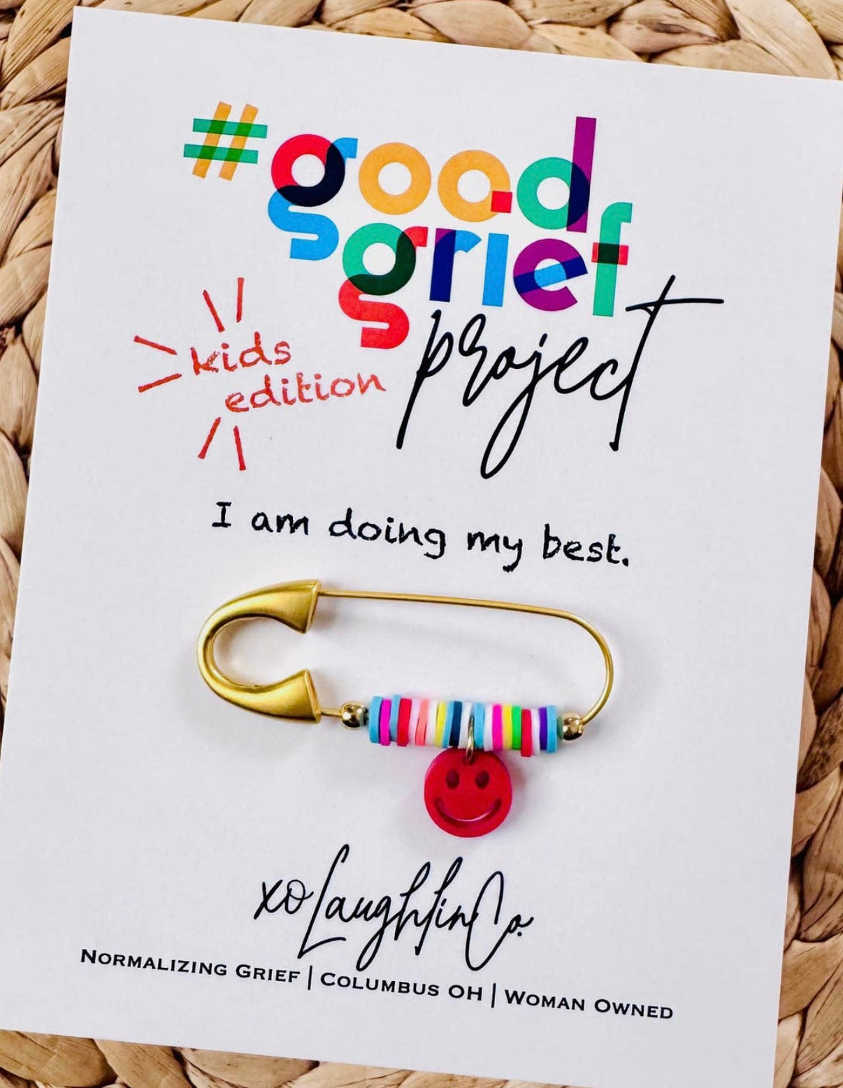 Good Grief PINS Kid's Edition (I Am Doing My Best, I am So Brave, I can Do Hard Things)