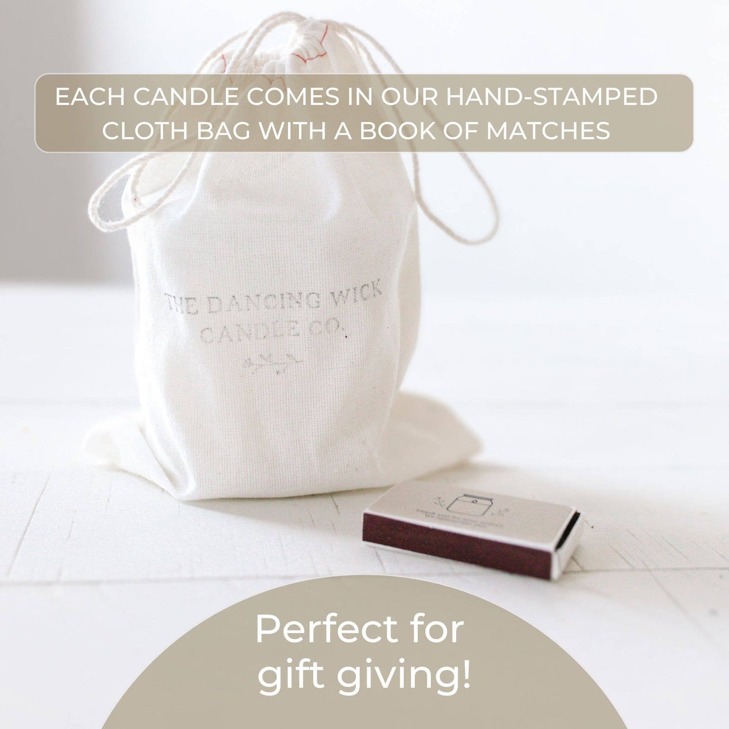 Thank you so much Gift Candle / Eucalyptus and Tea Scent: Small - 4 oz / Eucalyptus & Tea