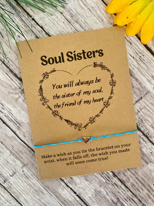 Soul Sisters Wish Bracelet: Black