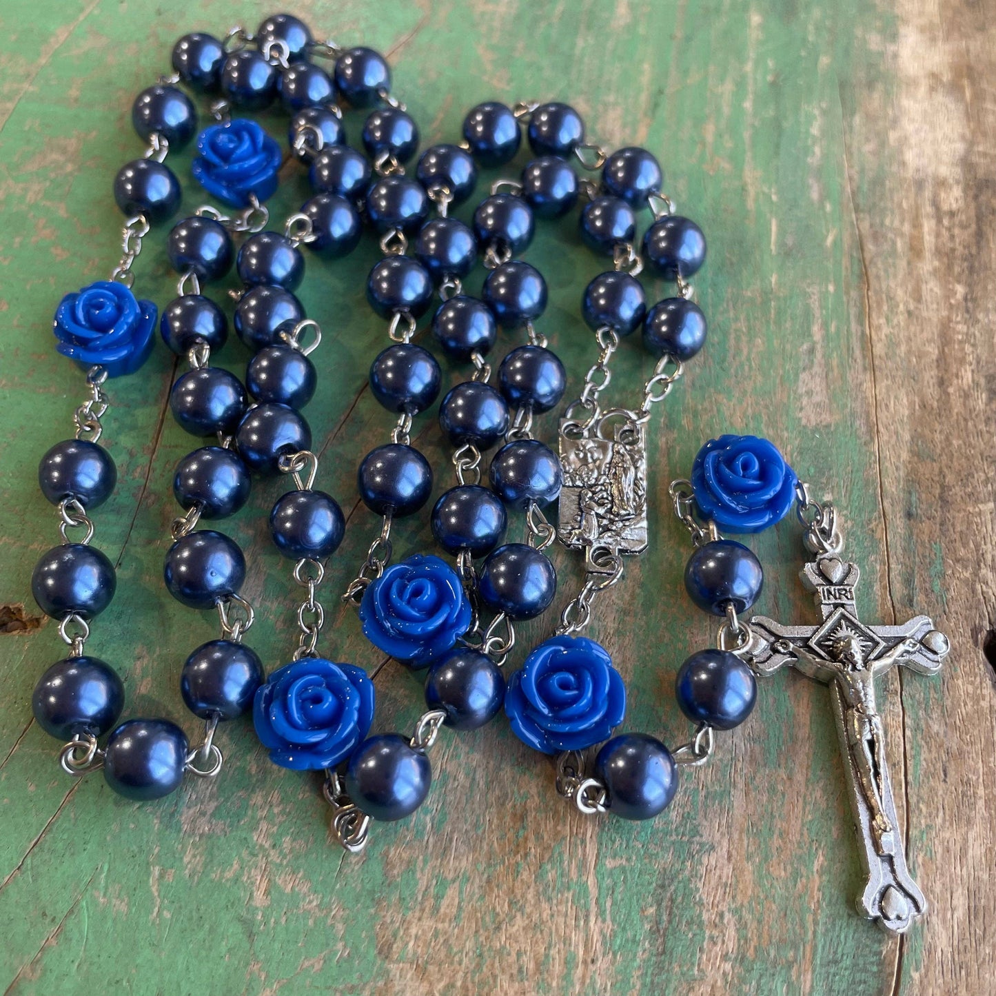 Mystical Rose Rosary: Blue