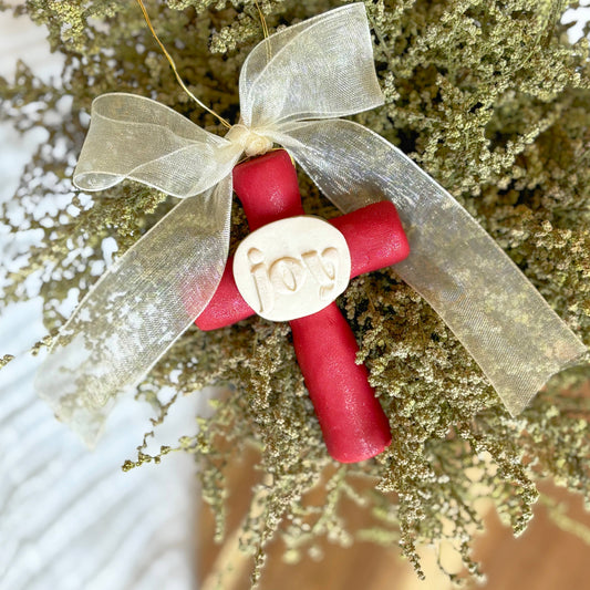 Joy Prayer Cross Ornament from The Well House