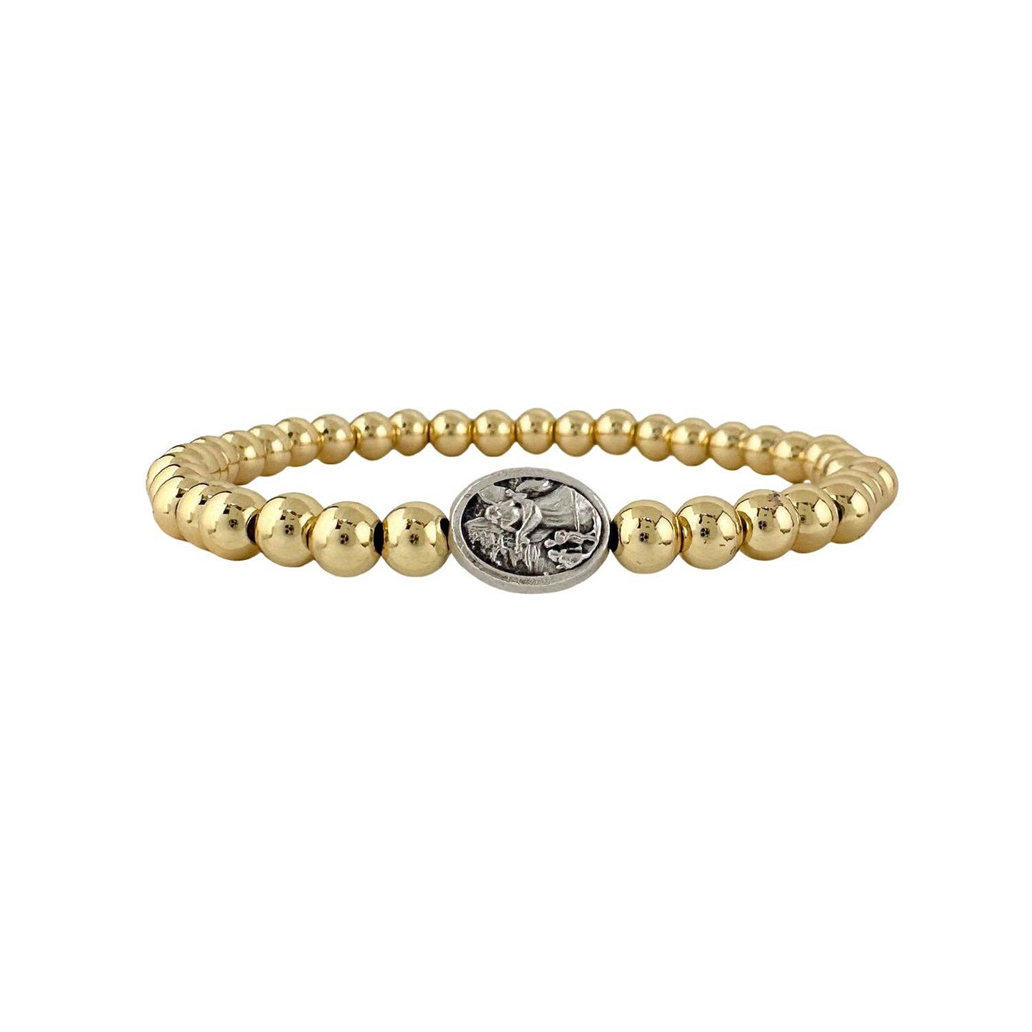 Subliminal Guardian Angel Bracelet: Gold and Silver