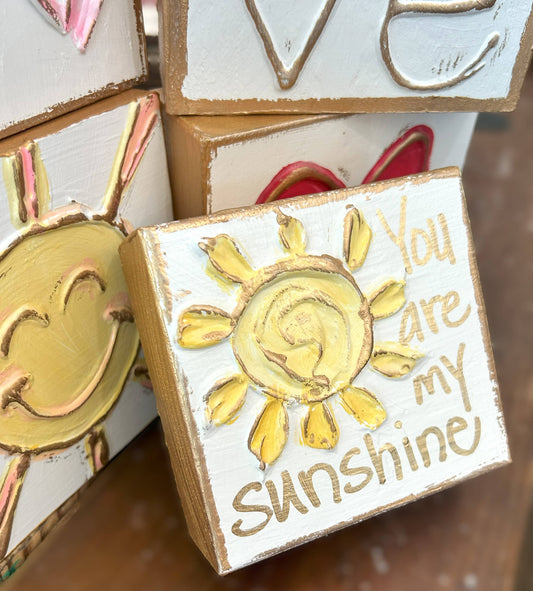 Sunshine mini block | baby nursery spring tween dorm bff