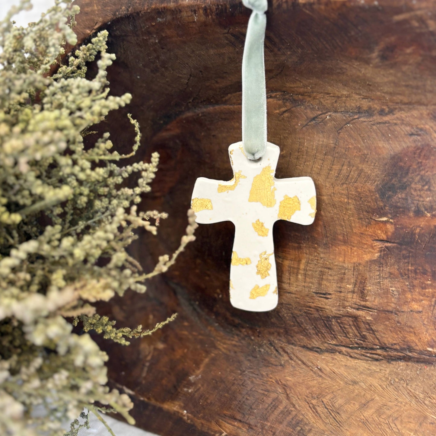 Golden Cross Ornament