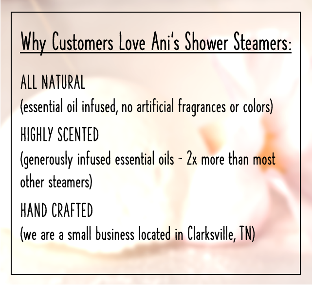 Mood Boost Shower Steamer – Vanilla Ylang Citrus (Steamer Pouch Included)