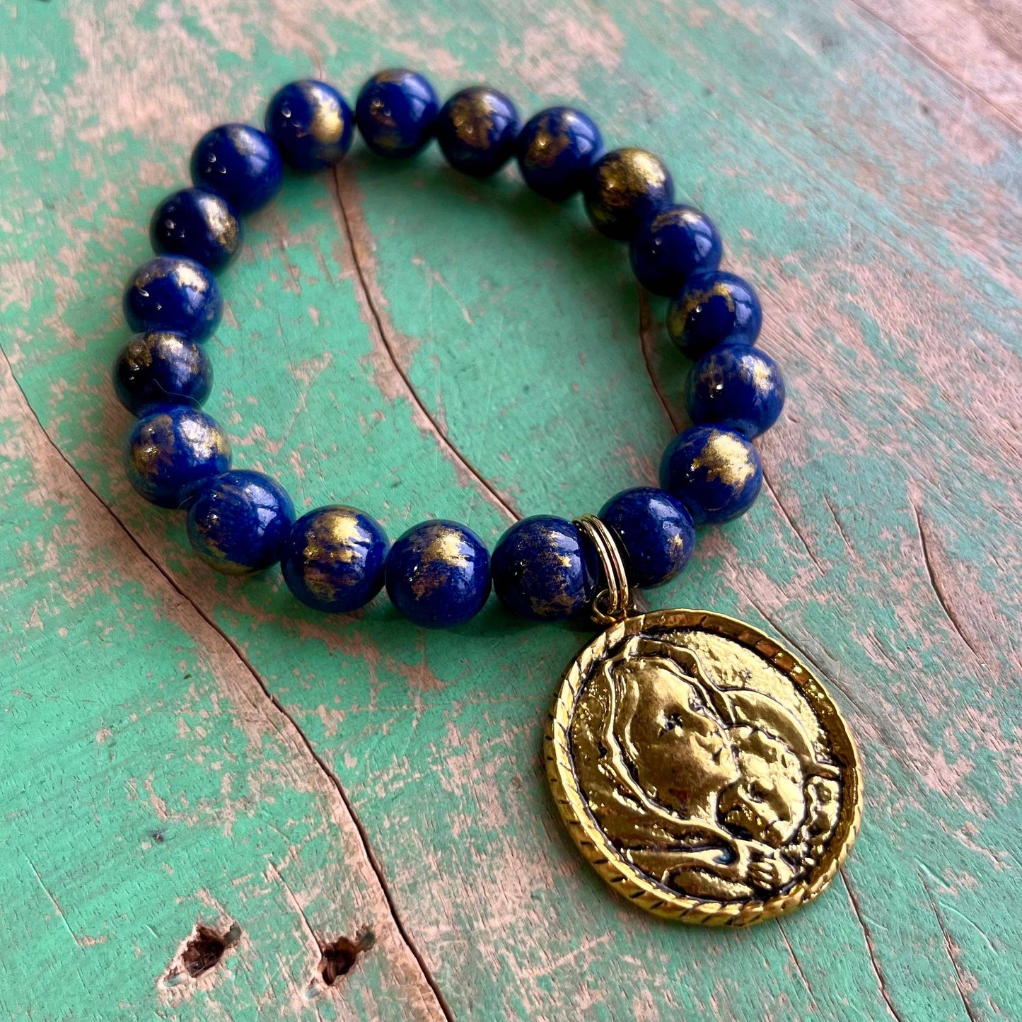 Mama’s Peace Bracelet: Royal Blue