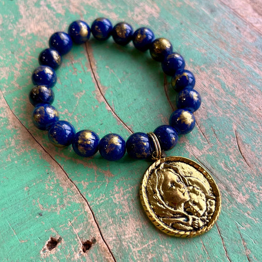 Mama’s Peace Bracelet: Royal Blue