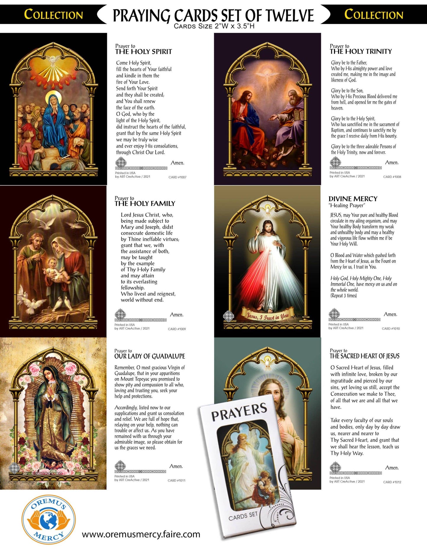 Prayer Cards Set (12/pk)