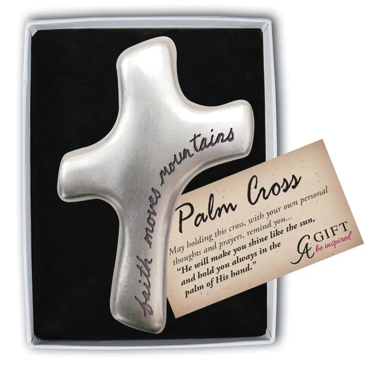 Faith Moves Mountains Palm Cross
