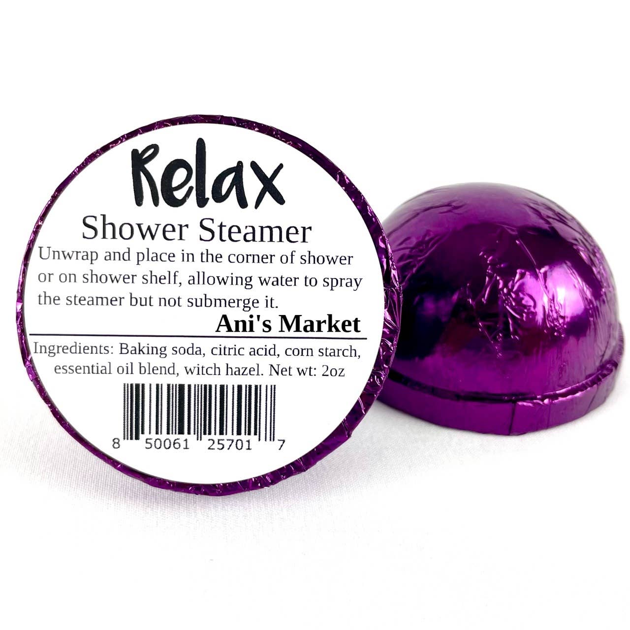 Relaxing Shower Steamer – Lavender Aromatherapy  (Steamer Pouch Included)